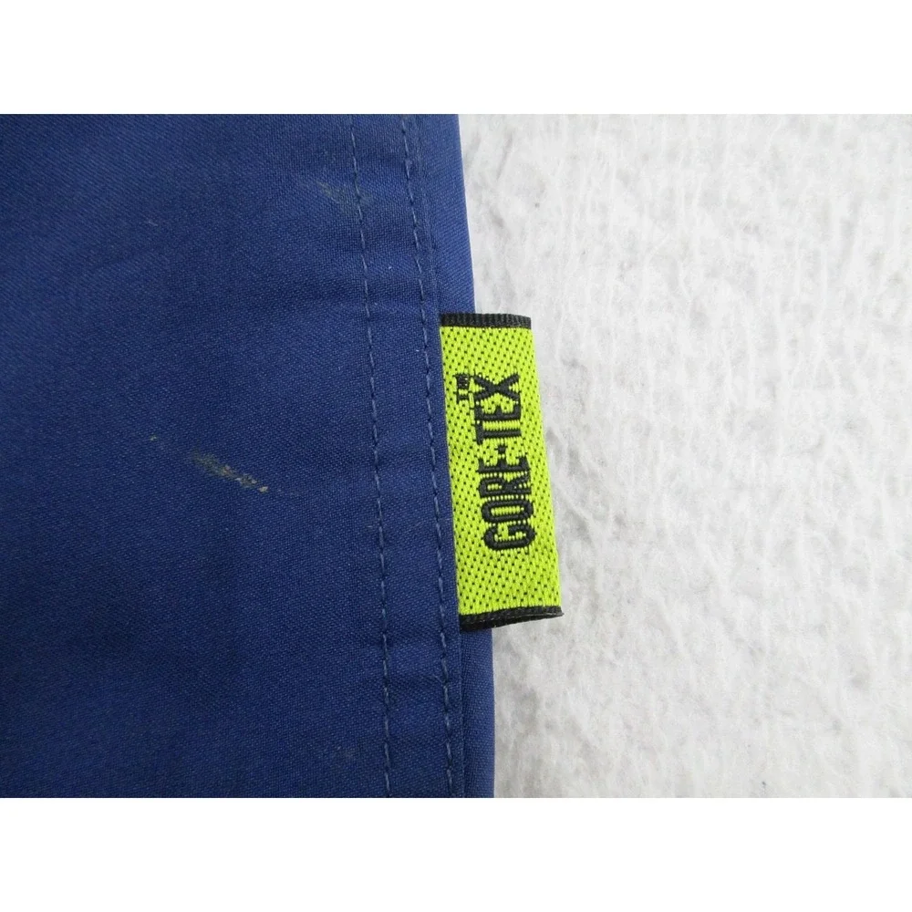 ASICS Pants Mens Medium Blue‎ Gore-Tex Waterproof Rain Zip Ankle Nylon GB-03